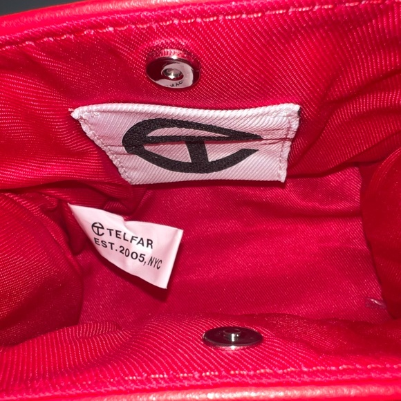 SOLD!! Telfar Small Shopping Bag - Red - Picture 6 of 8
